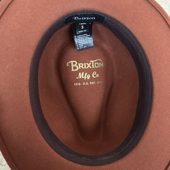Brixton Messer Fedora 100% Wool Size Small - Picture 9 of 13